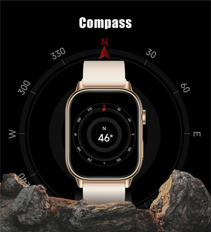 New For Android iOS Outdoor GPS Smart Watch Men 2.01" HD AMOLED