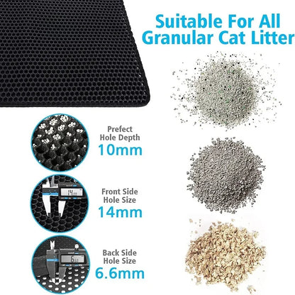 Cat Litter Mat Size Waterproof Pet Toilet Litter Trapping