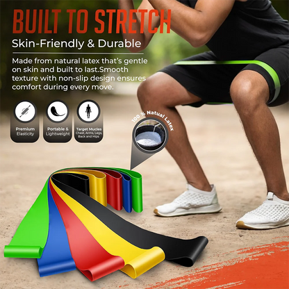 Tpe Resistance Bands Fitness Set Rubber Loop Strength
