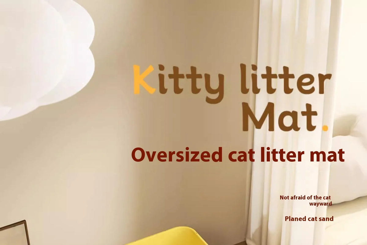 Extra Large Cat Litter Mat Heavy Duty Waterproof 2 Layer