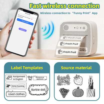 B3 Portable Mini Printers Wireless Bluetooth Inkless