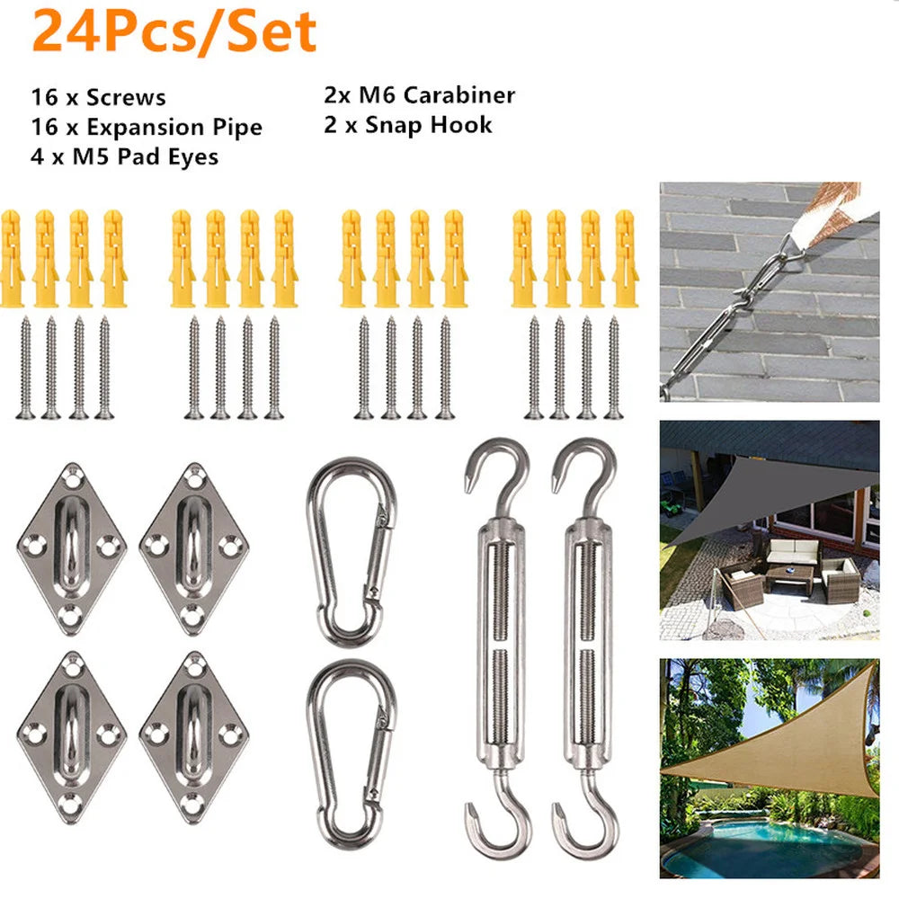 Waterproof Sun Shelter Triangle Sunshade Protection Outdoor
