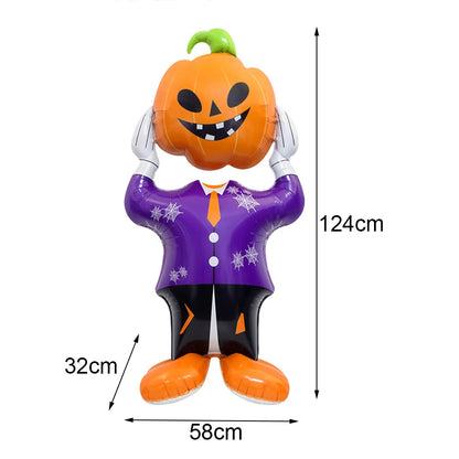 Large Halloween Standing Foil Balloons Haunted House Castle