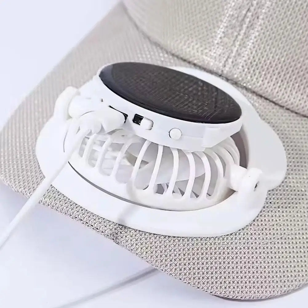 Breathable Sunhat with Solar Fan Sun Block Baseball Hat