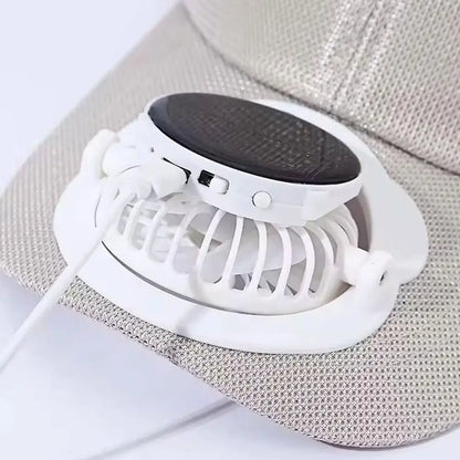 Breathable Sunhat with Solar Fan Sun Block Baseball Hat