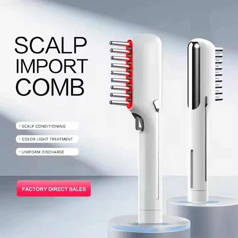 Electric Massage Comb LED Red Light Therapy Hair Growth