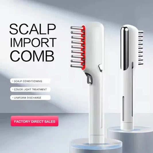 Electric Massage Comb LED Red Light Therapy Hair Growth