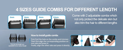 Body Hair Trimmer for Men Electric Groin Hair Trimmer