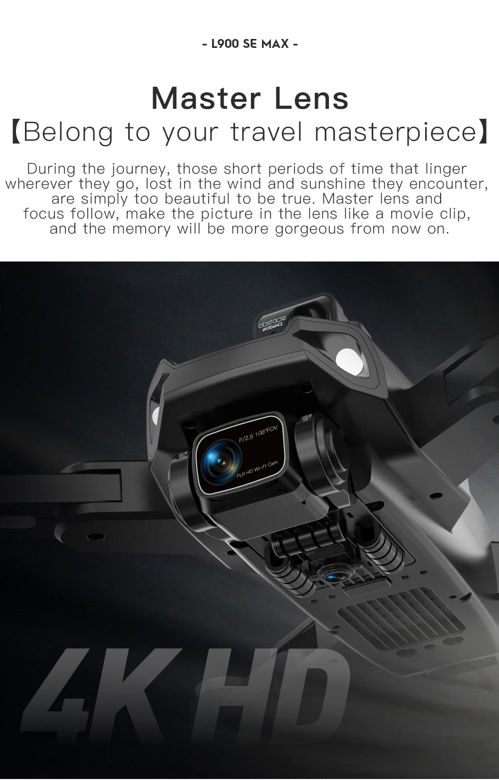 L900 Pro SE MAX GPS Drone 4K Professional Dual HD Camera