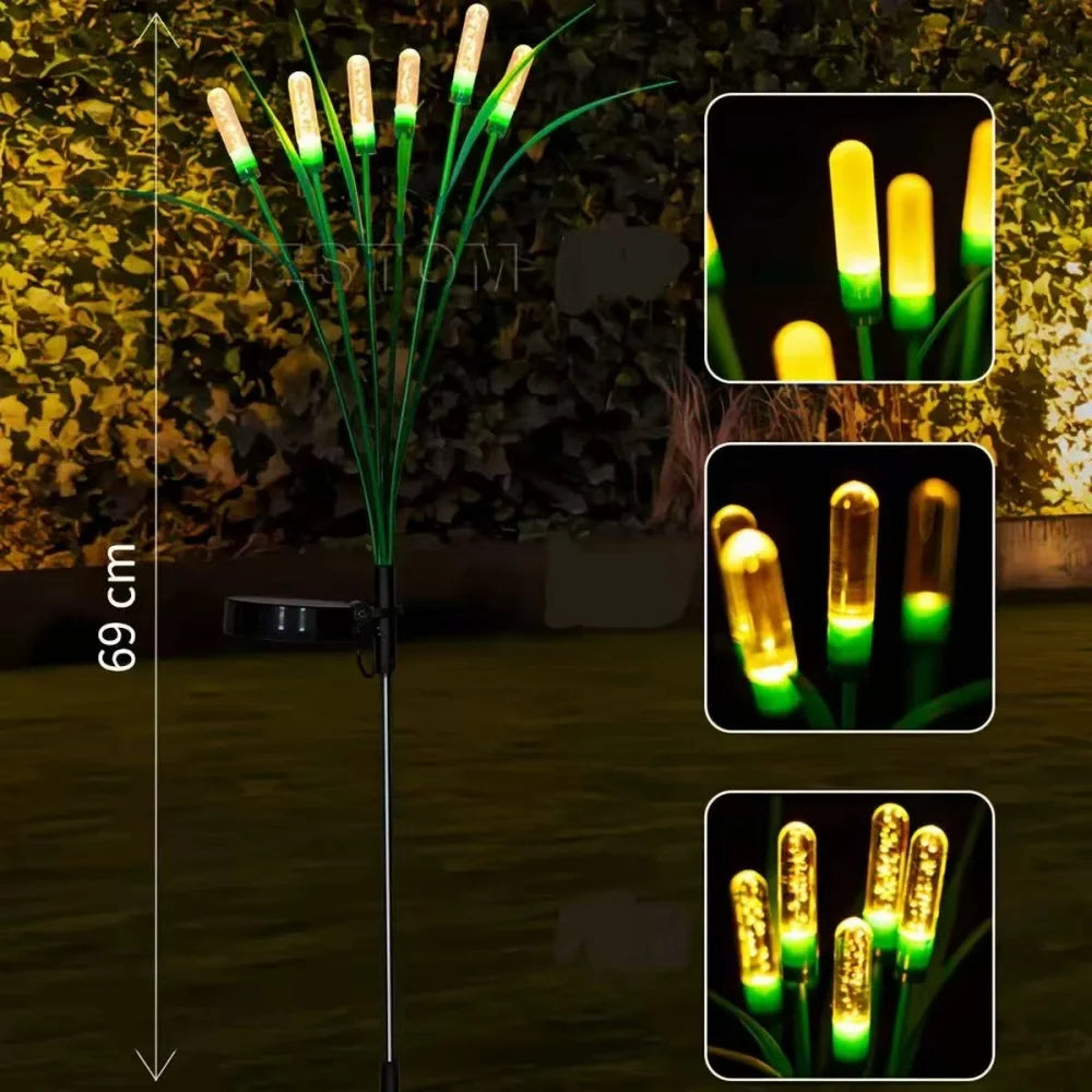 Outdoor Solar Reed Lights Waterproof Bubble Stake Lights
