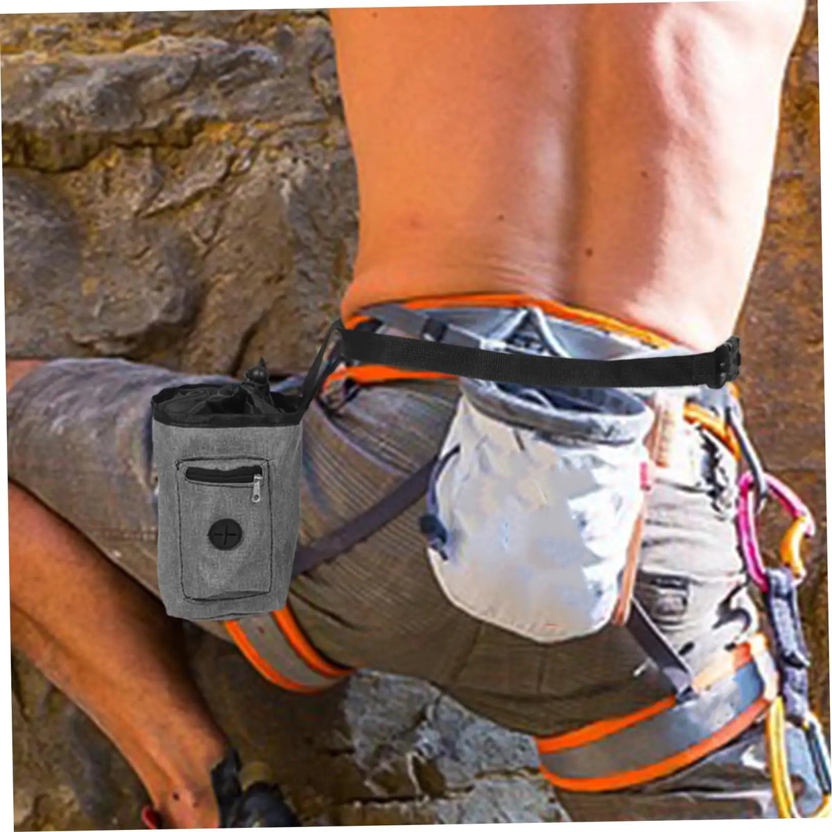 Drawstring Chalk Bag Adjustable Storage Pouch Magnesium