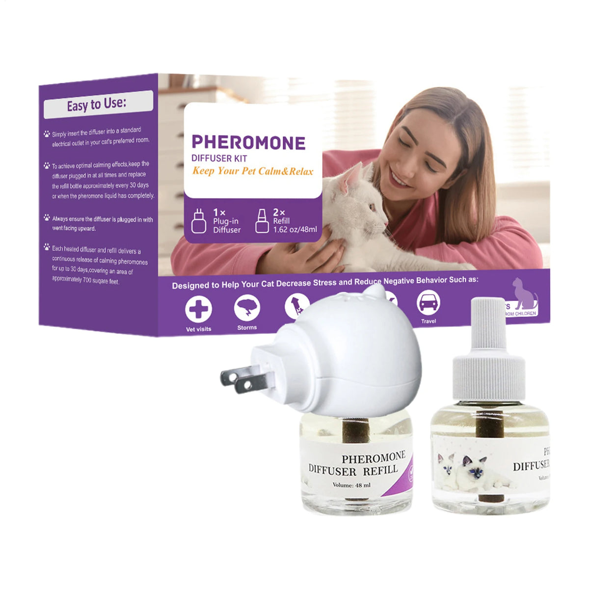 Pheromone Diffuser To Calm Cats Calming Pheromone Diffuser