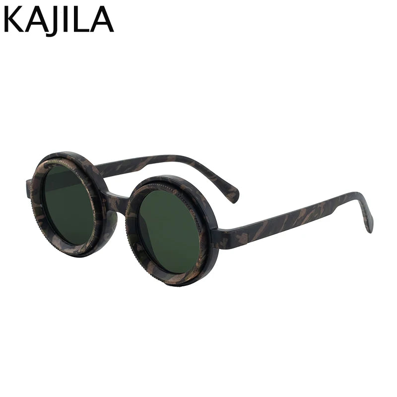 Polarized Small Frame Round Steampunk ND9 Adjustable