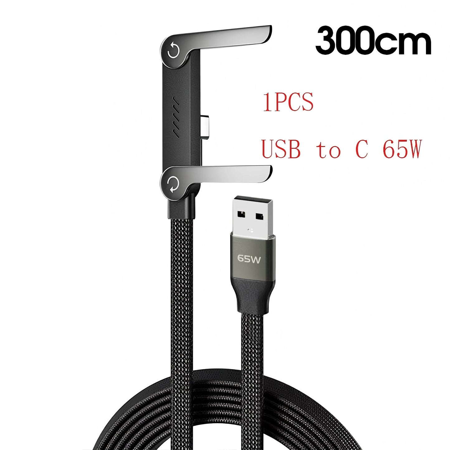 Fast Charging Foldable Bracket Data Cable 2-in-1 Data Wire