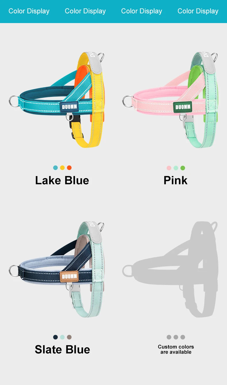 Dog Harness No Pull T-Shape Breathable Spring Summer