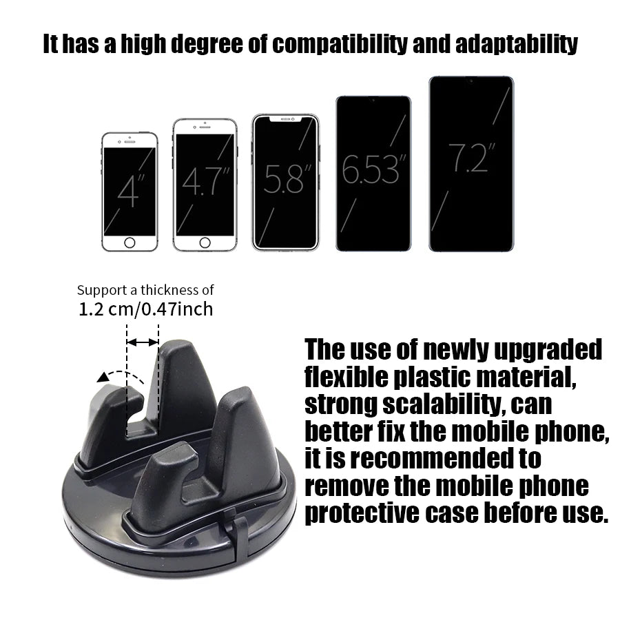 360° Rotatable Mobile Phone Holder Car Bracket Non-Slip
