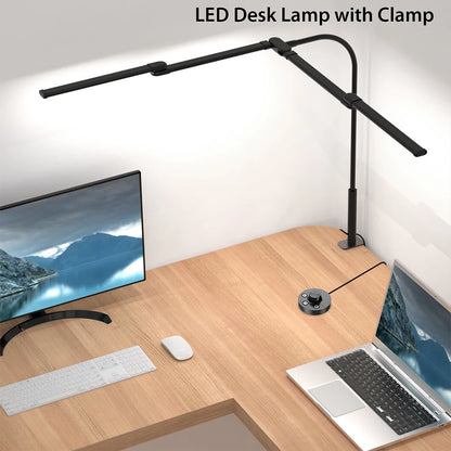 LED Ultra Bright Eye-Caring Desk Lamp Clip-on Office