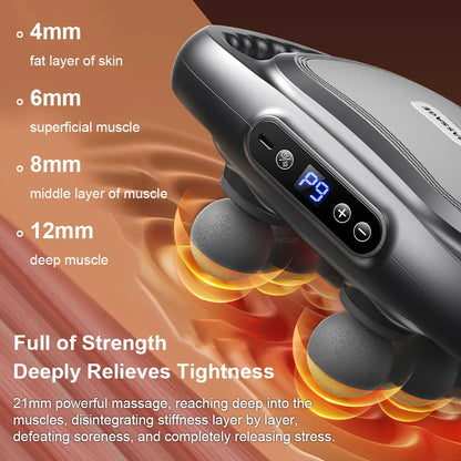 Fascia Gun Muscle Massager Gun High Frequency Back Waist