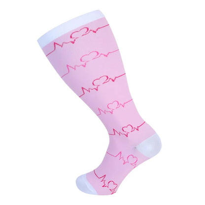 Compression Socks for Women Men 20-30 mmHg Wide Calf