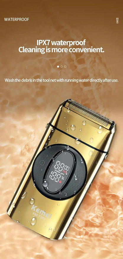 Kemei Beard Trimmer Professional Hair Trimmers IPX7 Beard Shaver