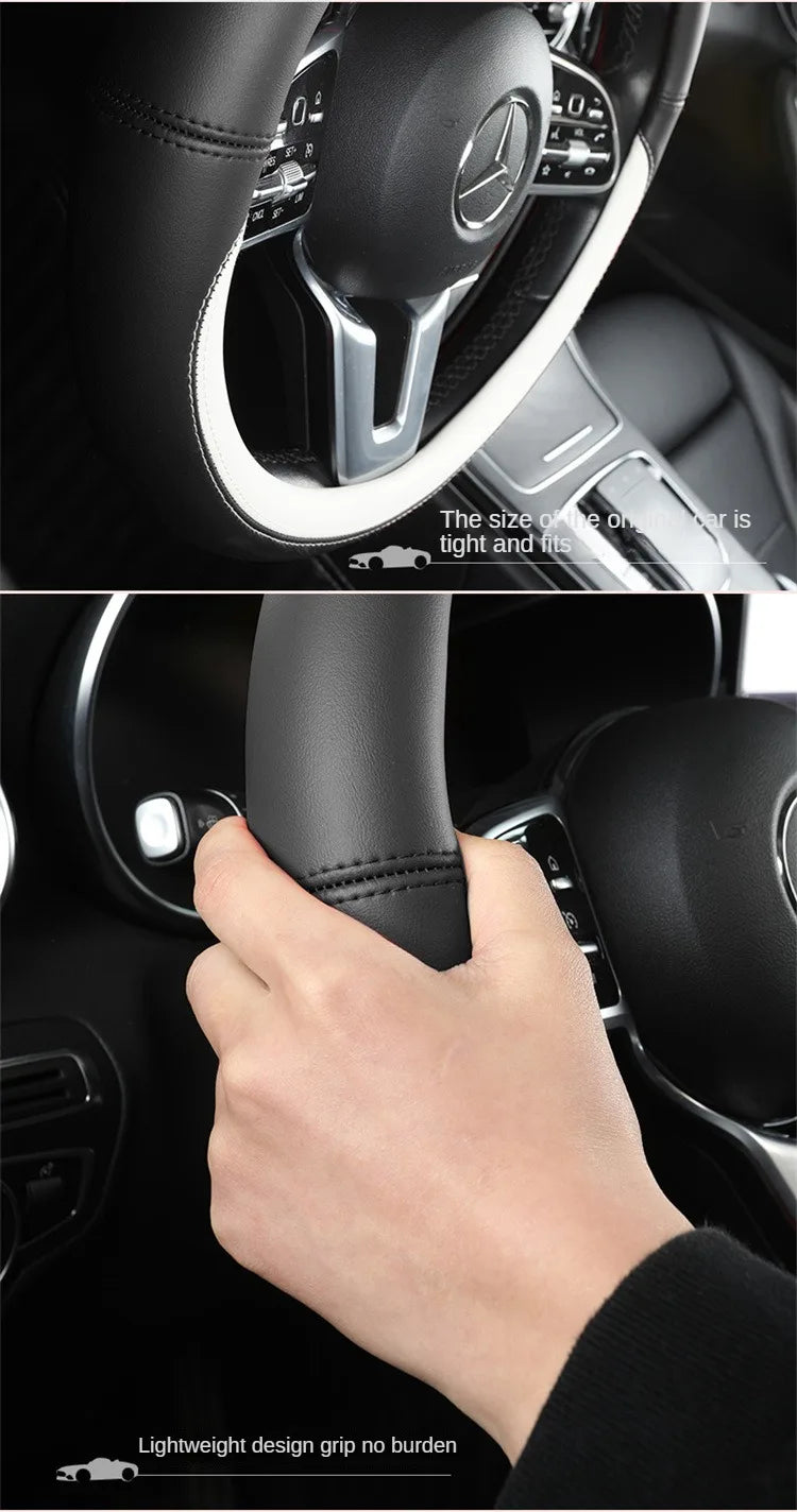 All-Nappa Leather Steering Wheel Cover Leather