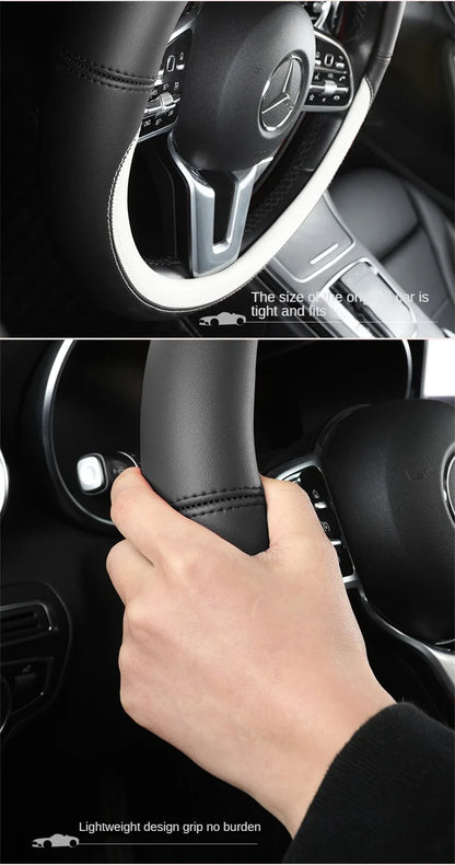 All-Nappa Leather Steering Wheel Cover Leather