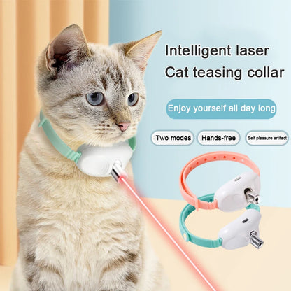 Laser Cat Collar Teasing Cat Electric USB Charging Kitten