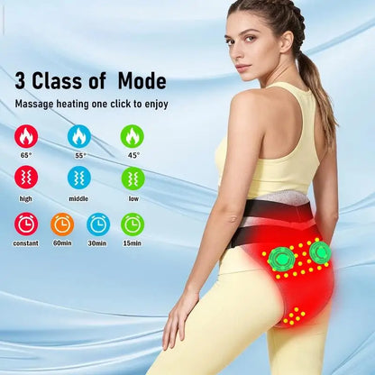 Red Light Heating Women's Underwear with Abdominal Massager Relieves