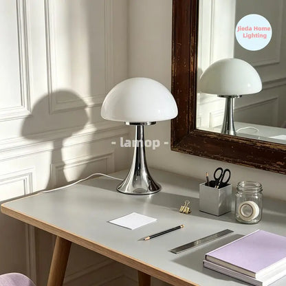 Jellyfish Dome Glass Table Lamp Coastal Modern Bedside