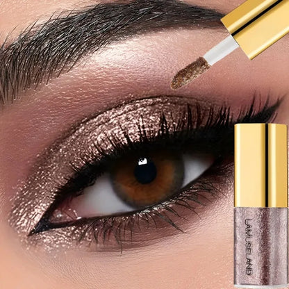 Pearly Liquid Eyeshadow Natural Smokey Silver Shimmer