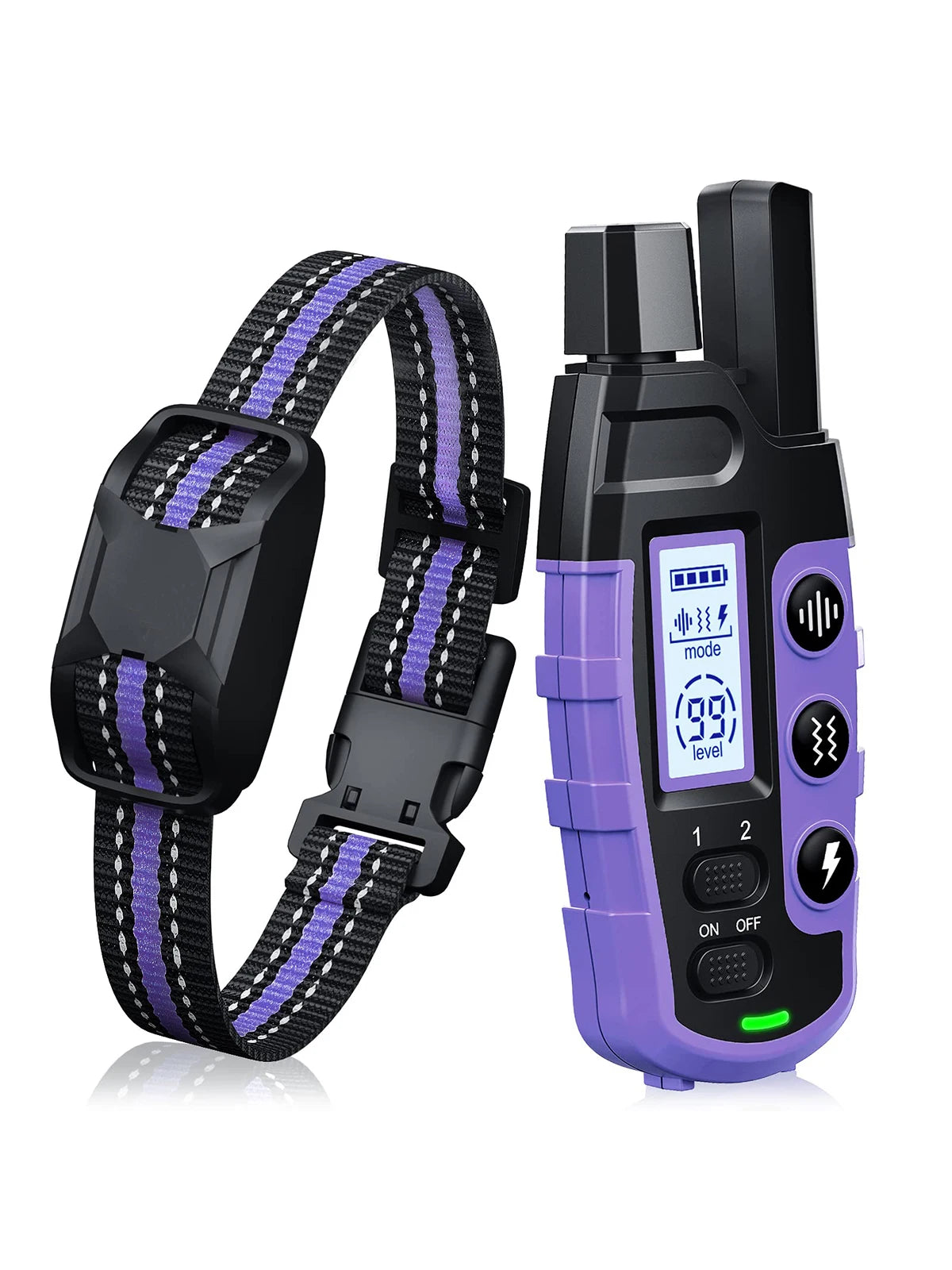 Electric Dog Training Collar Remote Control Waterproof
