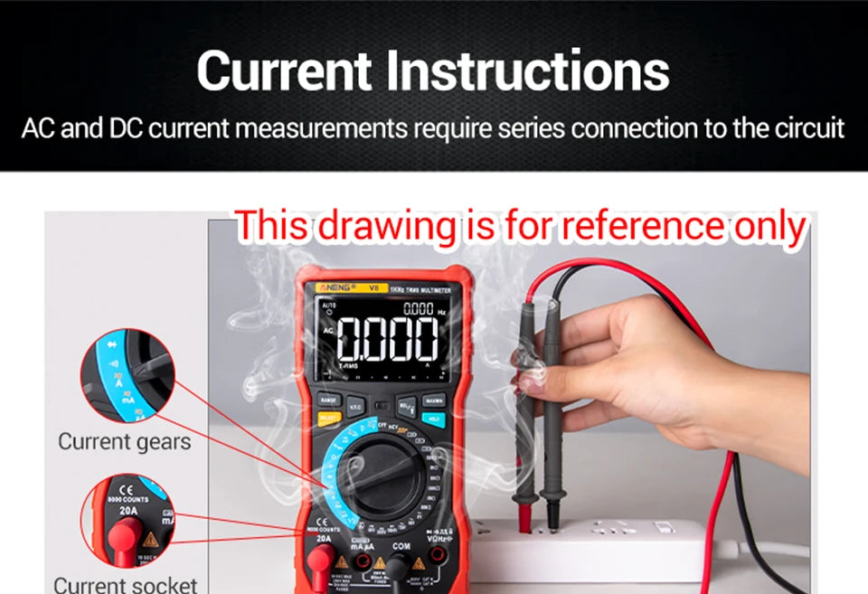 681 Rechargeable Digital Professional Multimeter Voltage Tester