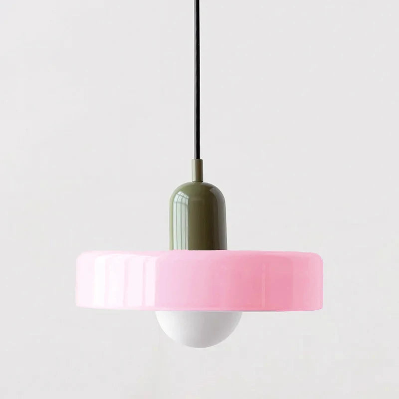 Nordic Retro Glass Pendant Lamps Indoor E27 LED Chandelier