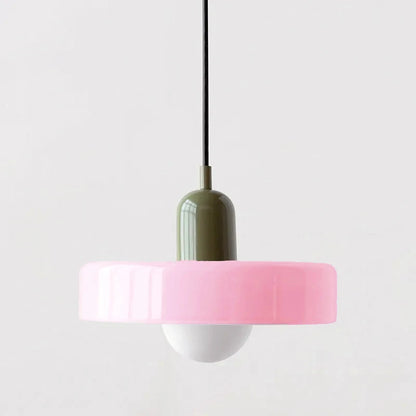 Nordic Retro Glass Pendant Lamps Indoor E27 LED Chandelier