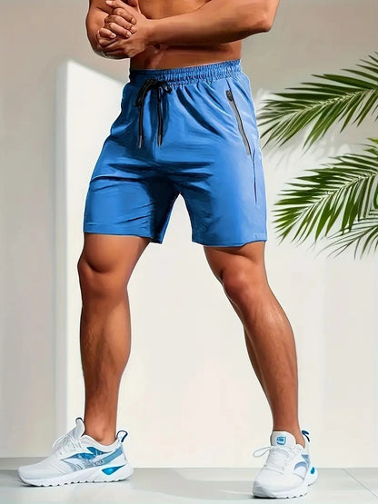 Summer Shorts Men Gym Sport Running Squat Fitness Workout