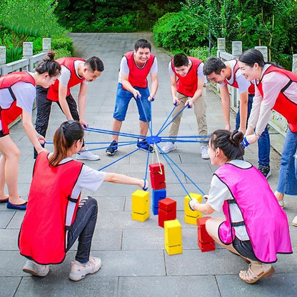 Group Team Building Tower Stack Game Multiplayer