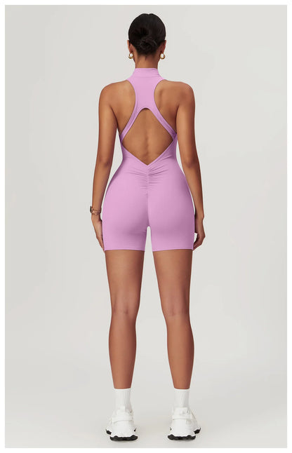 Scrunch Sports Overalls Gym Jumpsuit Women's Fitness