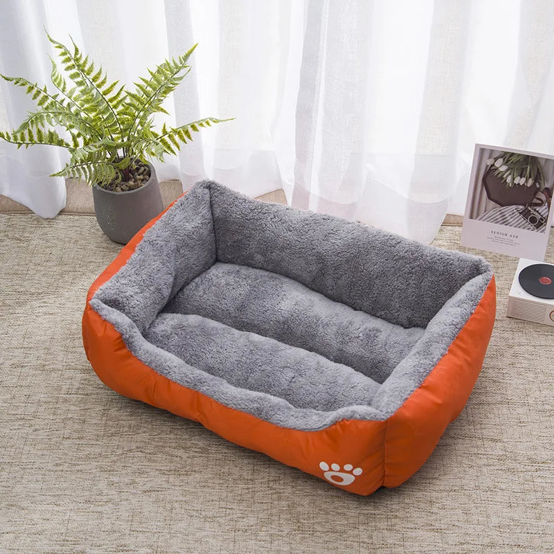 Square Large Dog Bed Soft Cat Sleeping Sofa Kennel