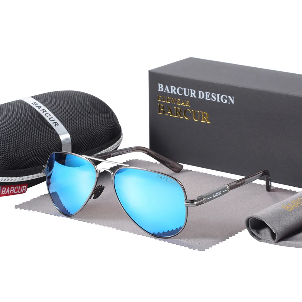 Men Sunglasses Pilot Polarized Sun glasses
