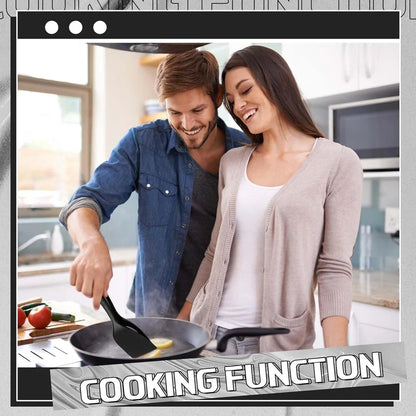 2-in-1 Grip Flip Spatula Tongs - Nylon Non-Stick Egg