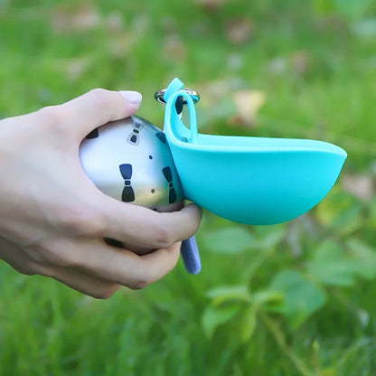 Small Dog Water Bottle 285ML Stainless Steel/PETG Convenient