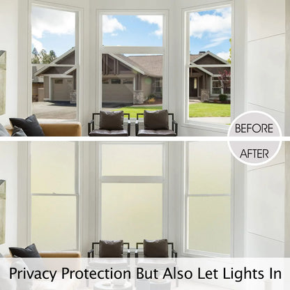 Frosted Window Privacy Film Heat Control UV Blocking