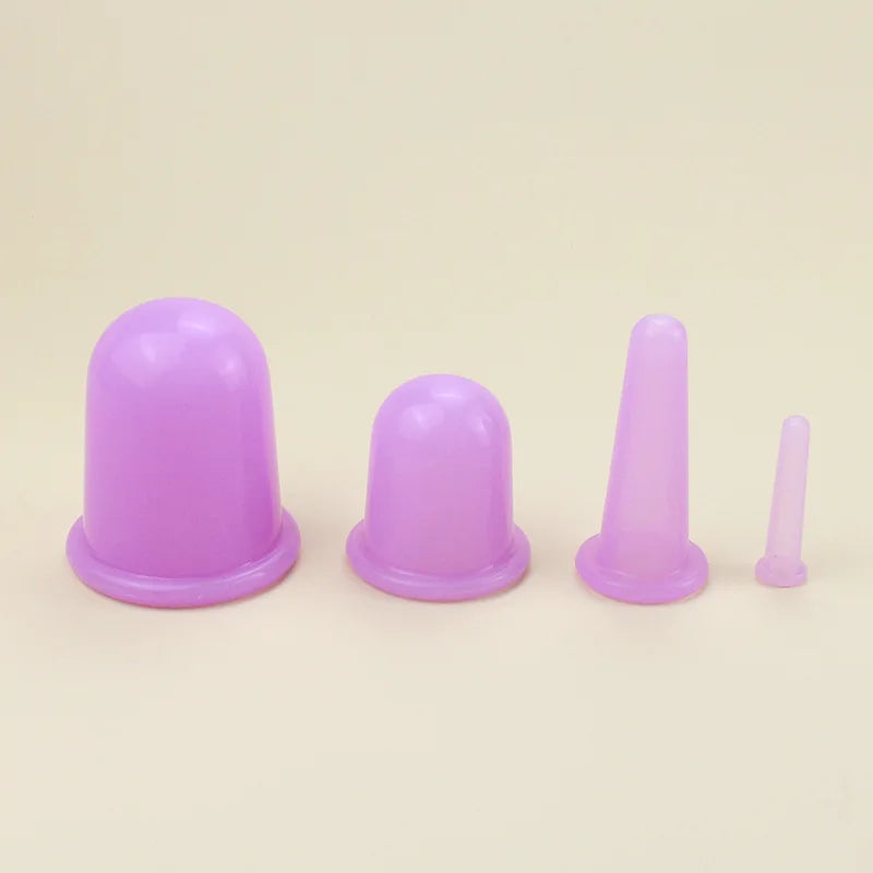 Silicone Vacuum Cupping Massage Jars Anti Cellulite
