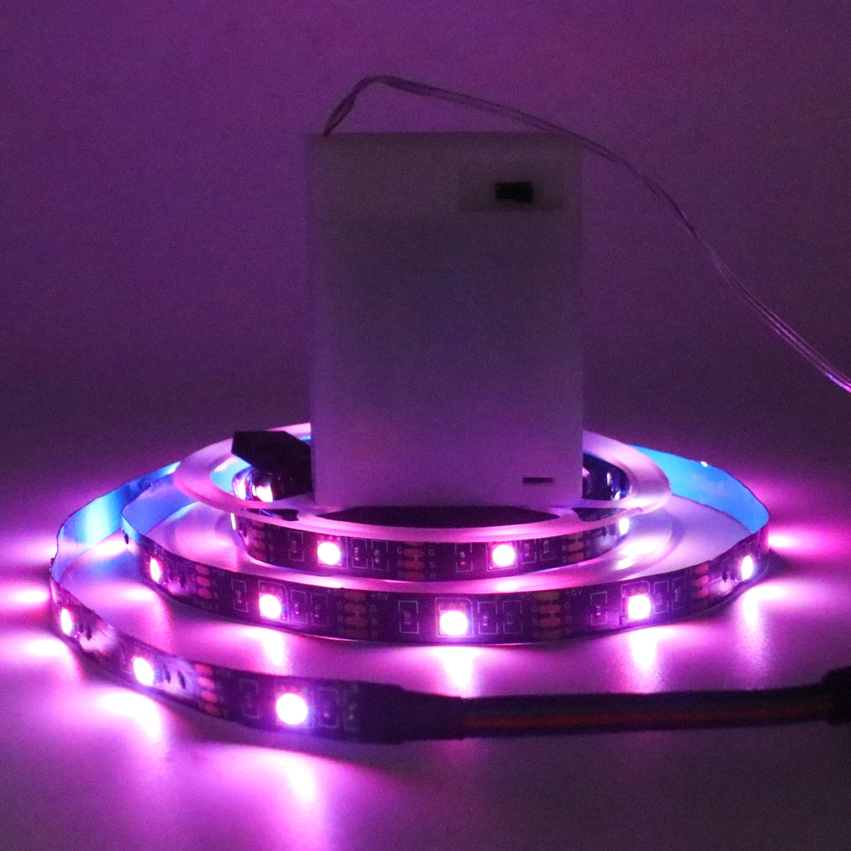 3AA Battery Power RGB Led Strip Light 5V 5050 TV Backlight