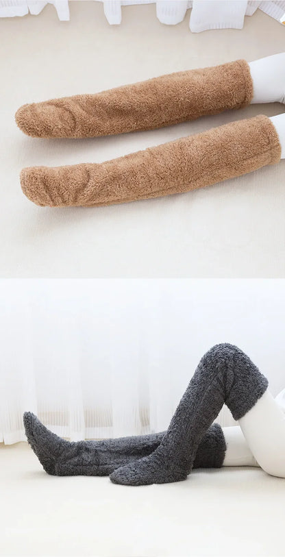 Hot Fluffy Thigh High Socks for Pregnant Women Leggings