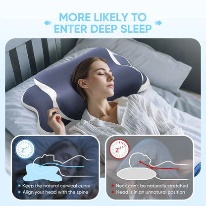 Memory Foam Pillow Cervical Pillow Neck Pain Relief