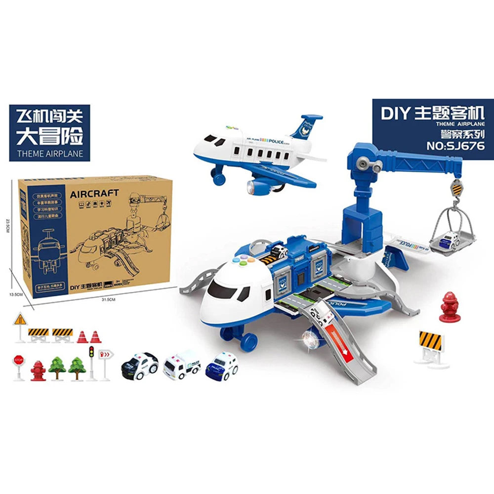Large Spray Inertia Airplane Toy for Children Transport