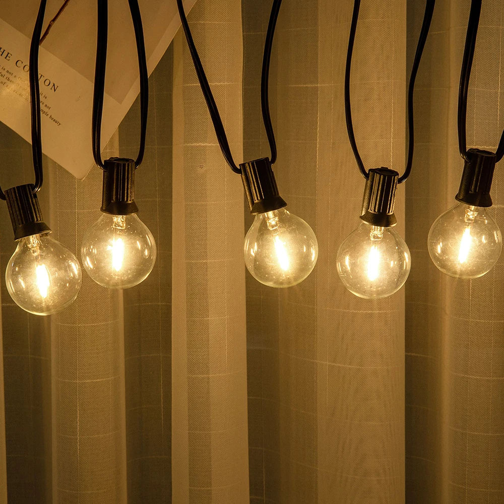 Garland String Lights LED Outdoor Patio String Lights