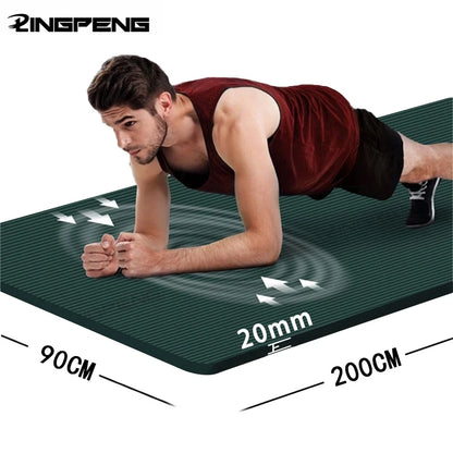 Thick NBR Yoga Mats Anti-slip Sport Fitness Mat