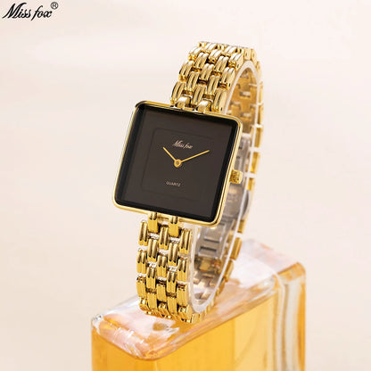 Watch with Simple Large Dial Square Quartz